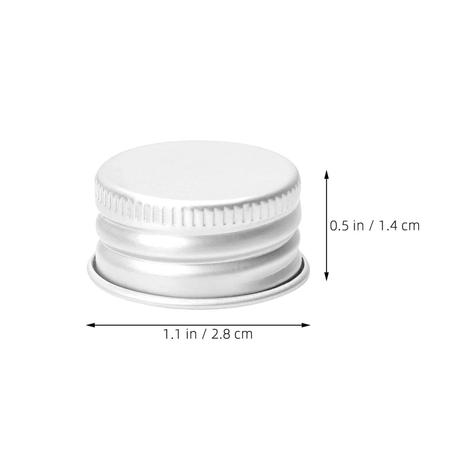 60Pcs Lotion Bottle Screw Caps Aluminum Leakproof Threaded Screw Top Lid Replacement for Glass Bottles Bottle Caps