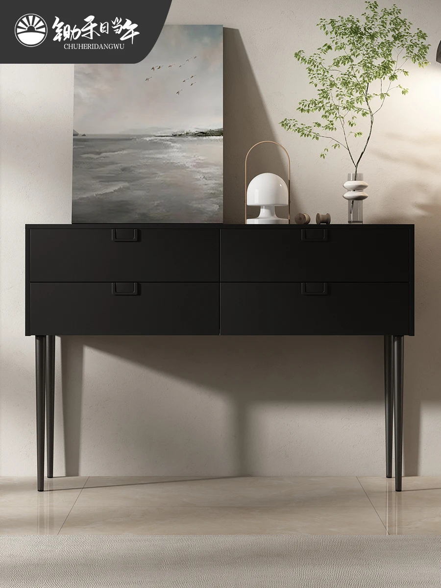 Italian minimalist foyer table, entrance foyer cabinet,