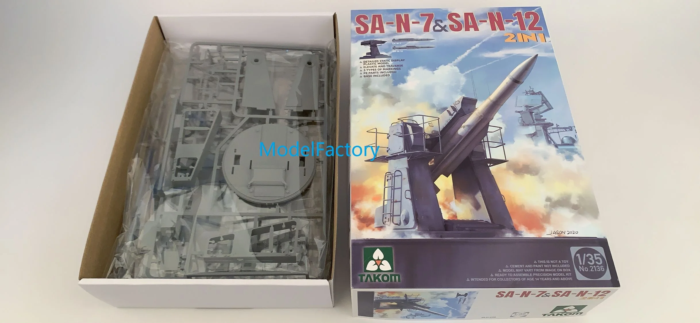 Takom 2136 1/35 SA-N7 & SA-N12 Surface-to-Air Missile System (2 in 1) Model Kit