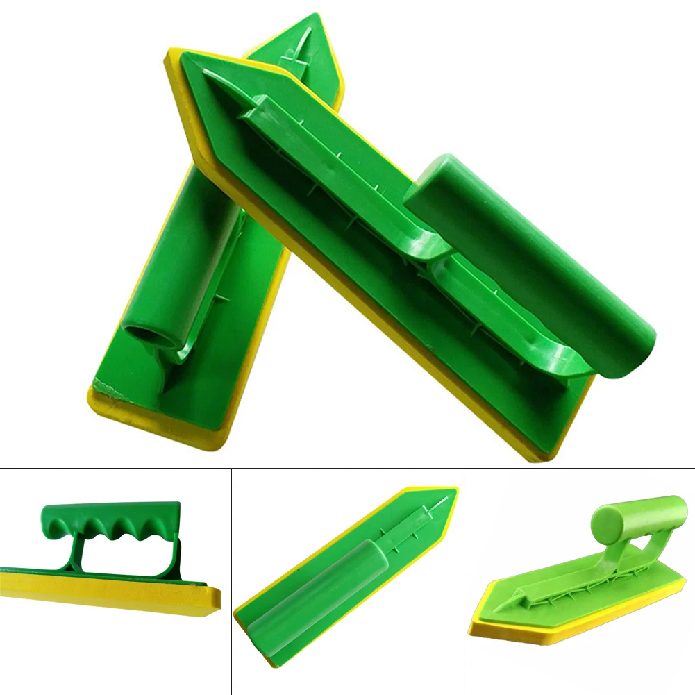 Masonry Builders Esponja Espátula, Tile Caulking Trowel, Ferramenta de Construção Peças, Wave Handle Plast, 23.5x6 cm, 1Pc