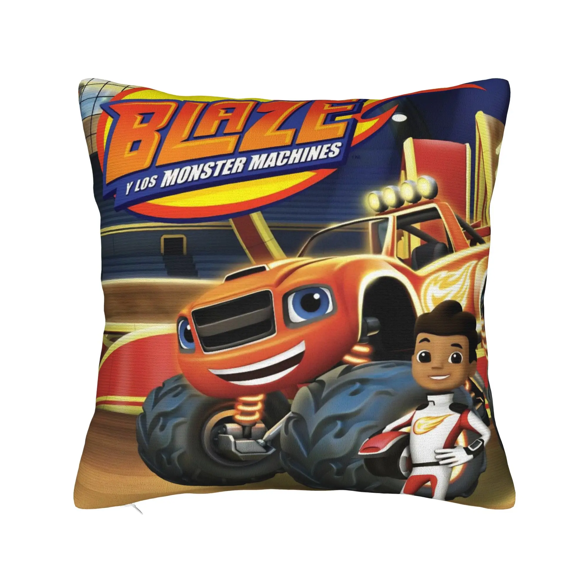 Decorative Pillow Covers Blaze and the Monster Machines Merchandise Bedroom  Throw Pillow Case Cover Zipper Multiple Sizes