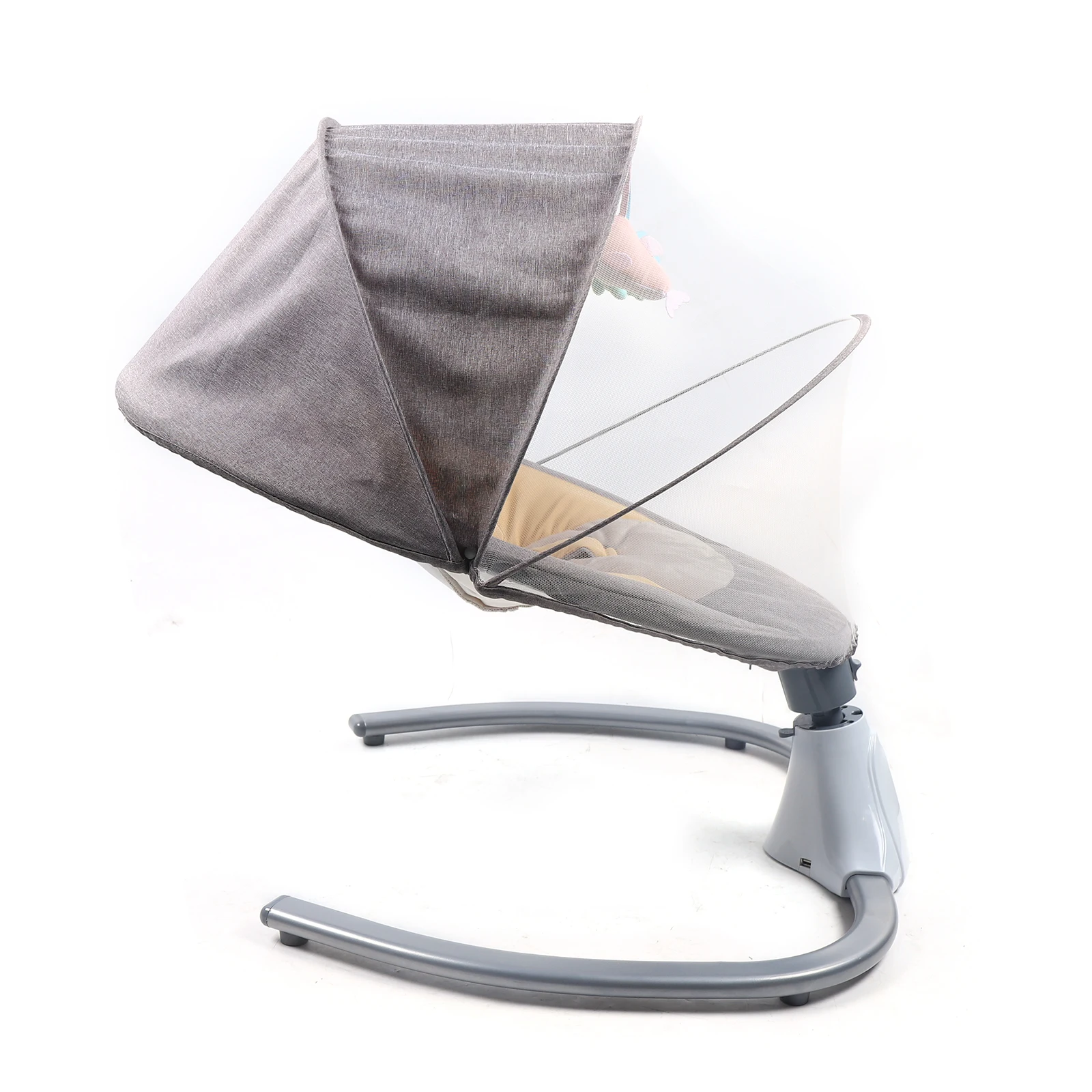 Chaise bébé électrique avec télécommande, berceau pour bébés de 0 à 12 mois, balançoire électrique avec 4 amplitudes de vibration