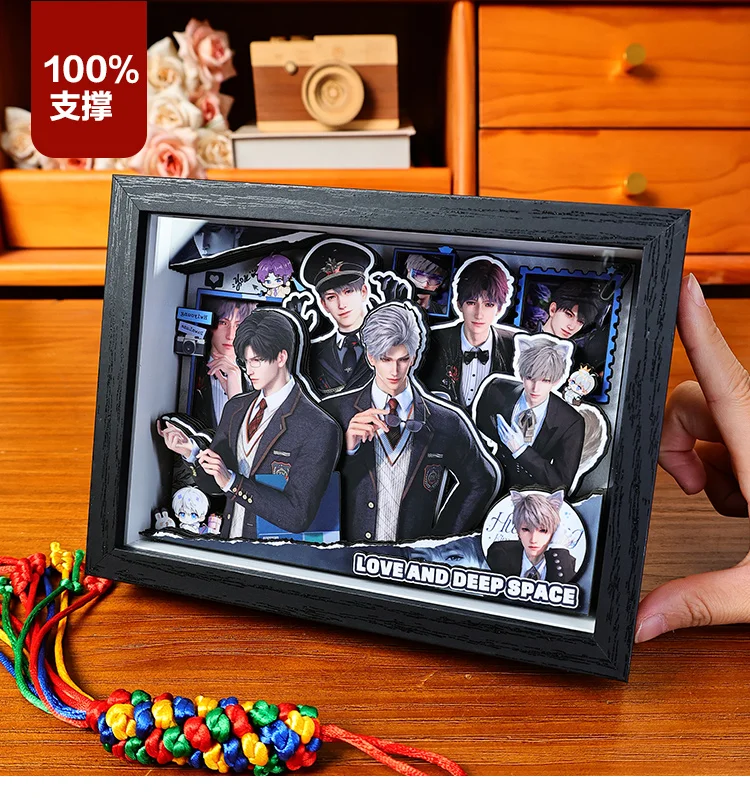 الحب والفضاء العميق ثلاثية الأبعاد الفن العدسي Xavier رافاييل زين سيلوس كاليب عالية ديف نظارات مجانية أنيمي تمثال عرض موقف هدية #5