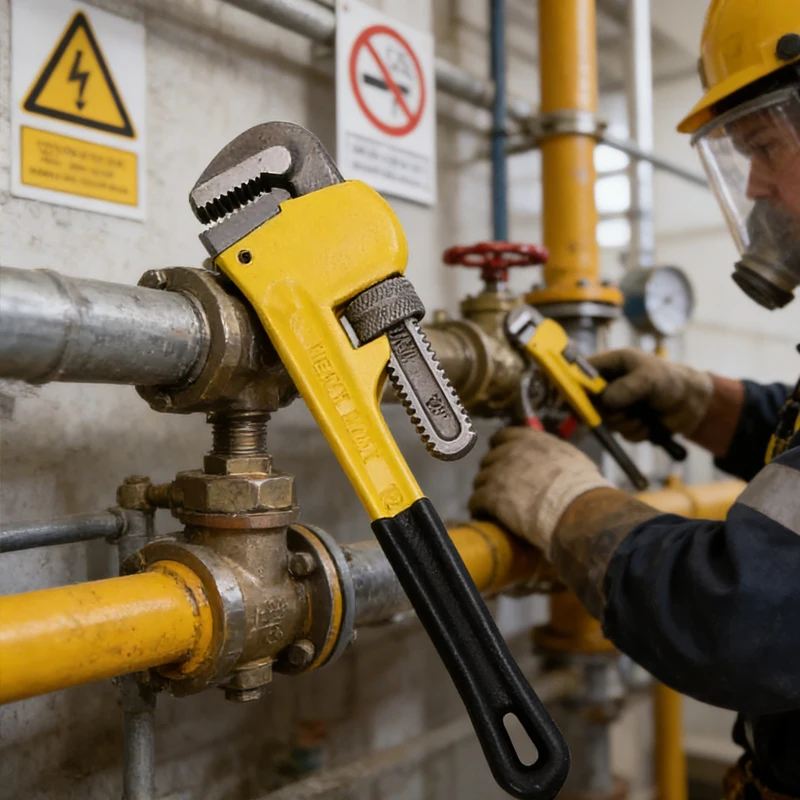 

1pcs Yellow Black Quick Disassembly Wrenchs Multi-functional Heavy-duty Pipe Wrenchs Extended Handle Labor-saving Pipe Pliers