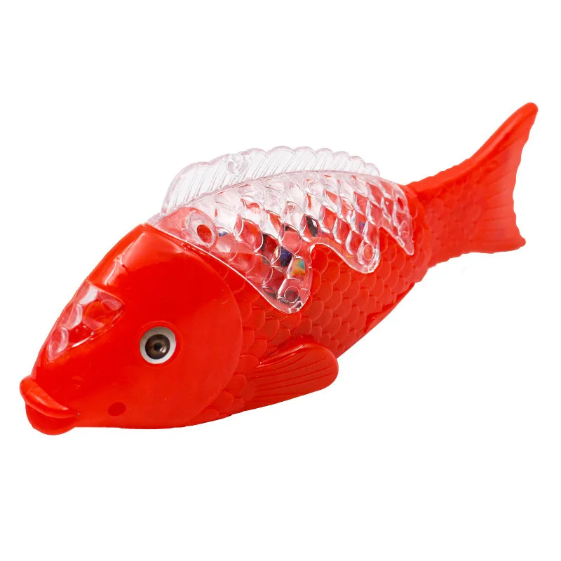 Poisson de projection coloré électrique électroluminescent pour enfants, poisson oscillant avec musique, amusant et créatif