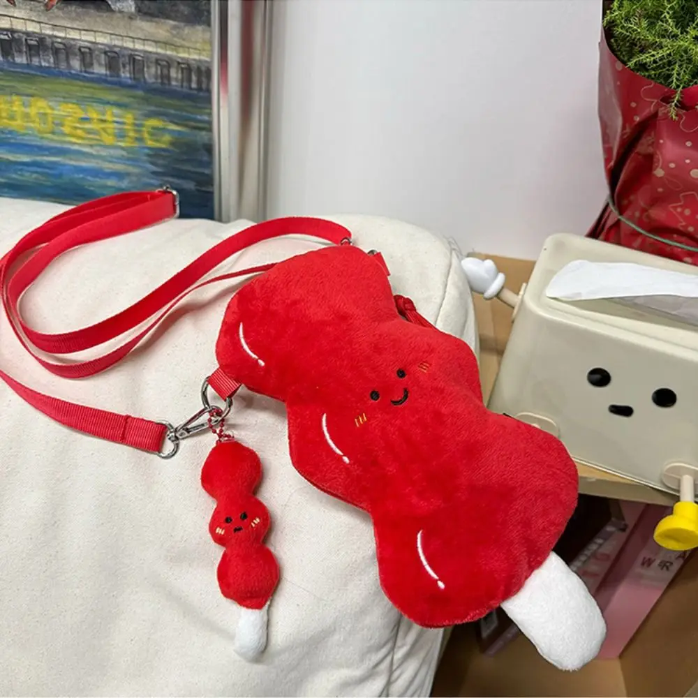 

with Same Style Pendant Tanghulu Crossbody Bag Large Capacity Doll Cute Small Bags JK Lolita Plush Shoulder Bag