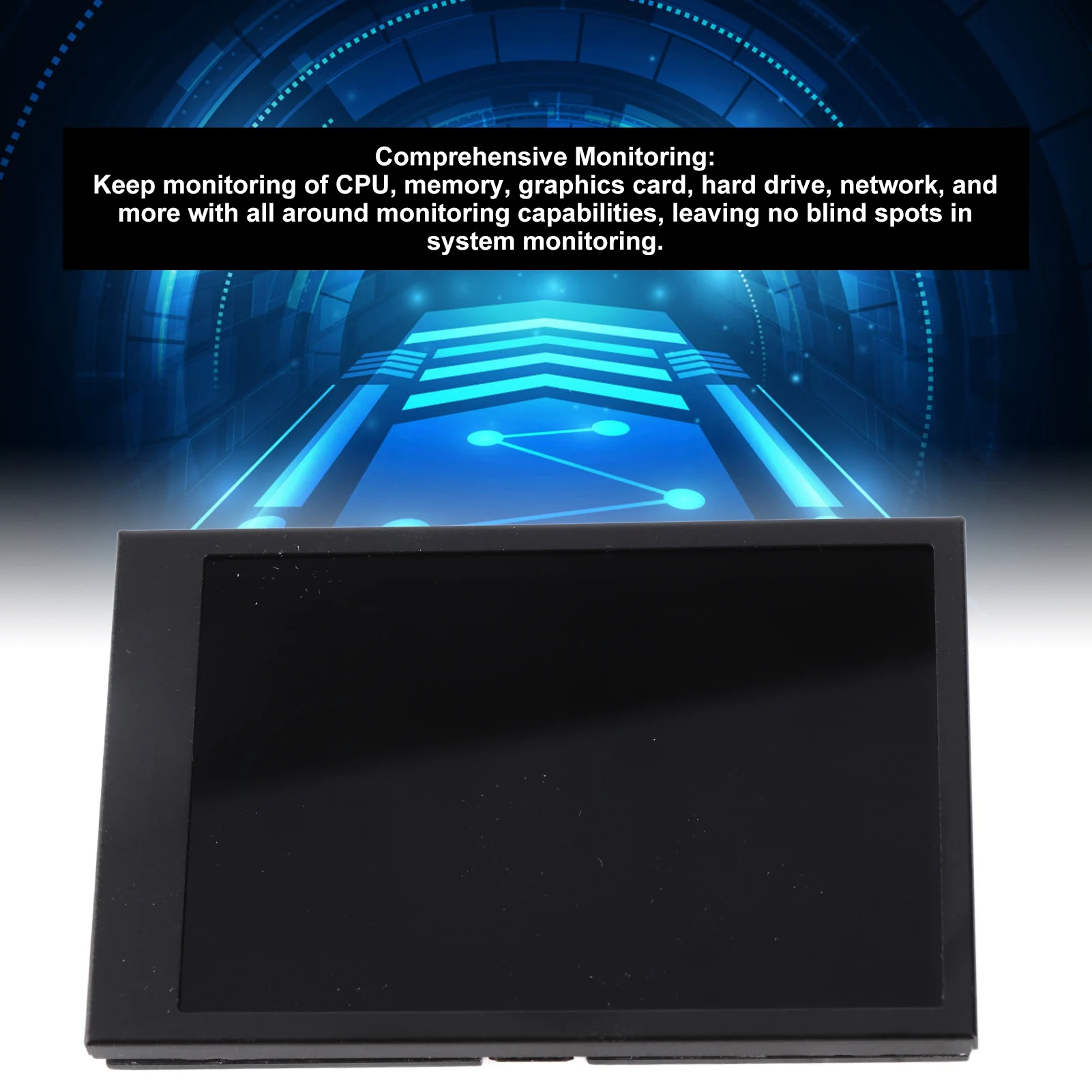 

3.5 Inch Secondary Screen Temp Monitoring Stepless Brightness Adjustment Mini USB C Secondary Screen Mini Secondary Screen
