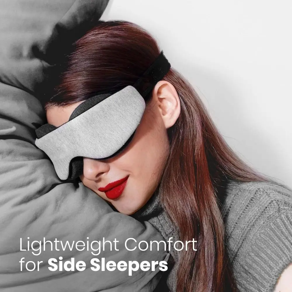 Perfect For Blackout Sleep Mask Comfortable Adjustable Blindfold Removable Eye Cup Zero Eye Pressure Sleep Blindfold Napping