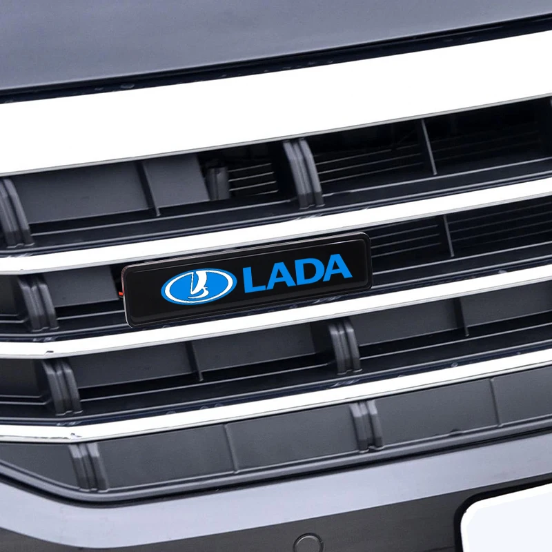 Car Front Hood Grille Emblem LED Light Grill Decorative Lights For Lada VESTA Niva Kalina Priora Granta Largus Vaz Samara 2110