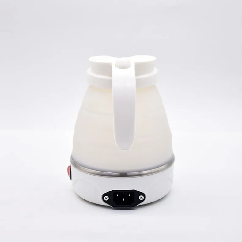 JFBONIN 0.6L Mini Folding Kettle Portable Water Heater 600W Silicone Compression Electric Kettle Home Kettle Easy To Travel
