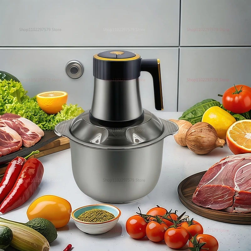 Multi-Function Stainless Steel Blender for Meat Fruits Veggies Food processors Five-speed Kitchen Electric Meat Grinder