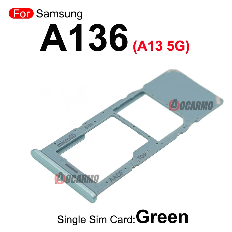 For Samsung Galaxy A13 4G 5G A136 A135F Single & Dual Sim Tray Card MicroSD Holder Nano Slot Replacement Part