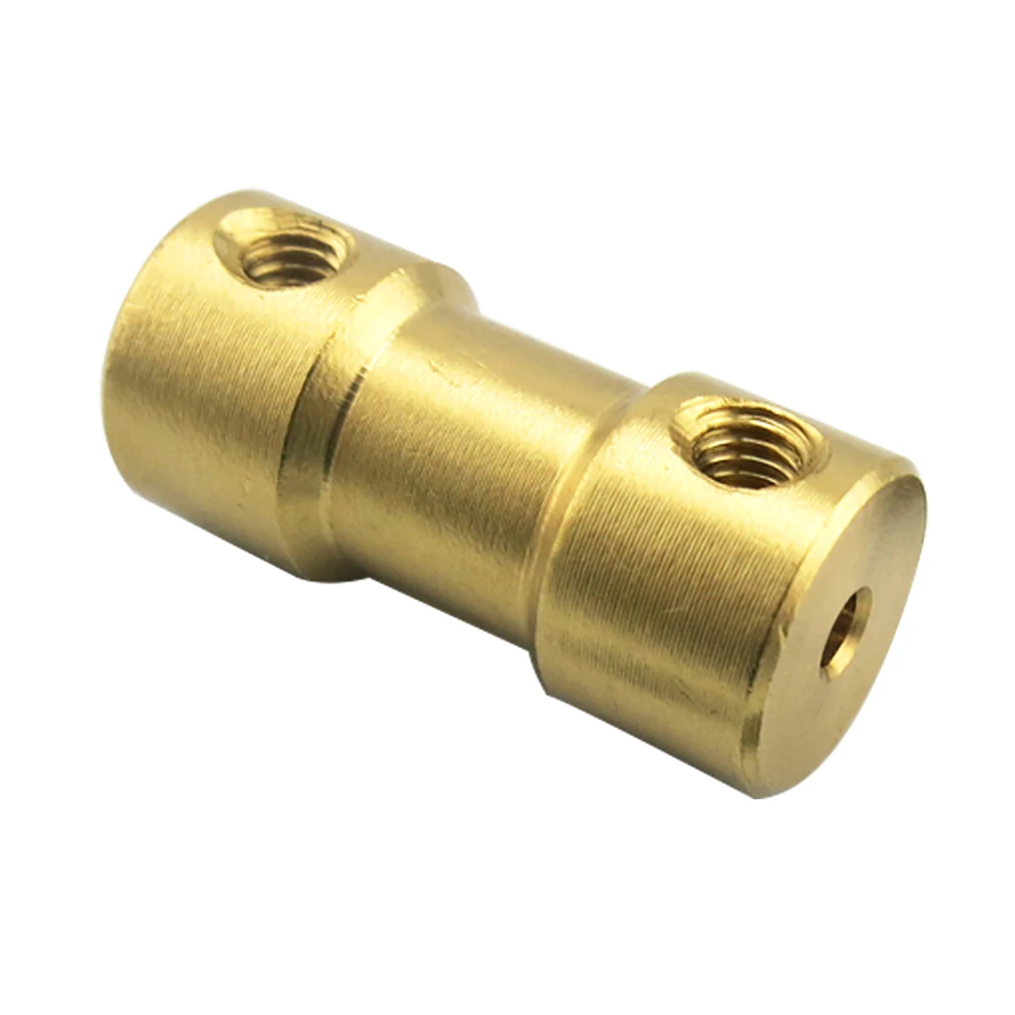 2Pcs Brass Rigid Shaft Coupler Bore 2/2.3/3/3.175/4/5/6mm Motor Coupling Connector DIY Vehicle Ship Aircraft Model Parts