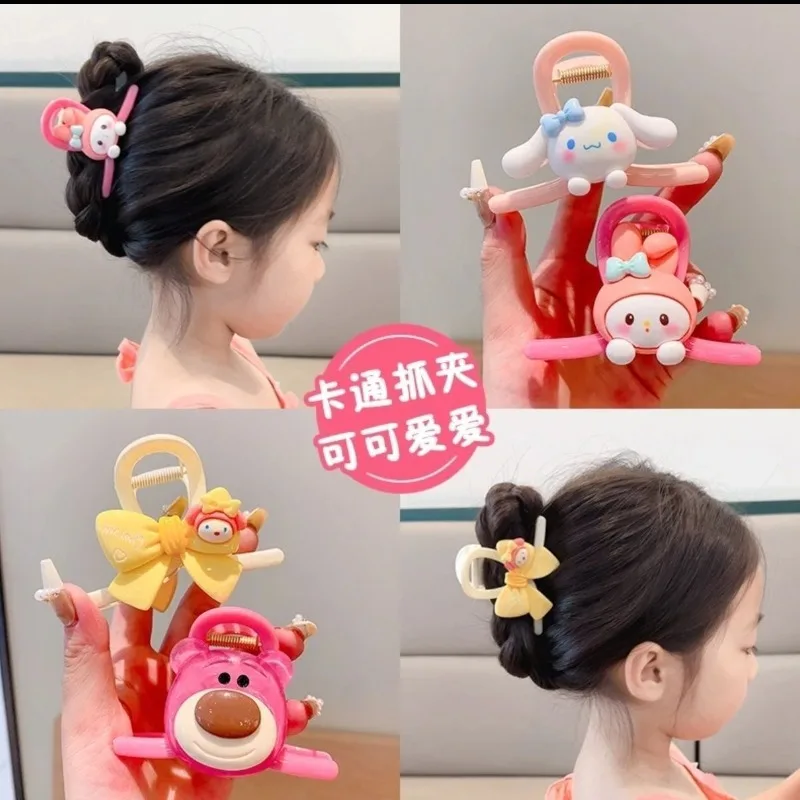 

Cinnamoroll My Melody Anime Kawaii Sanrio Children Hairpin Ins PomPomPurin Cute Shark Clip Headwear Gifts Toys for Girls