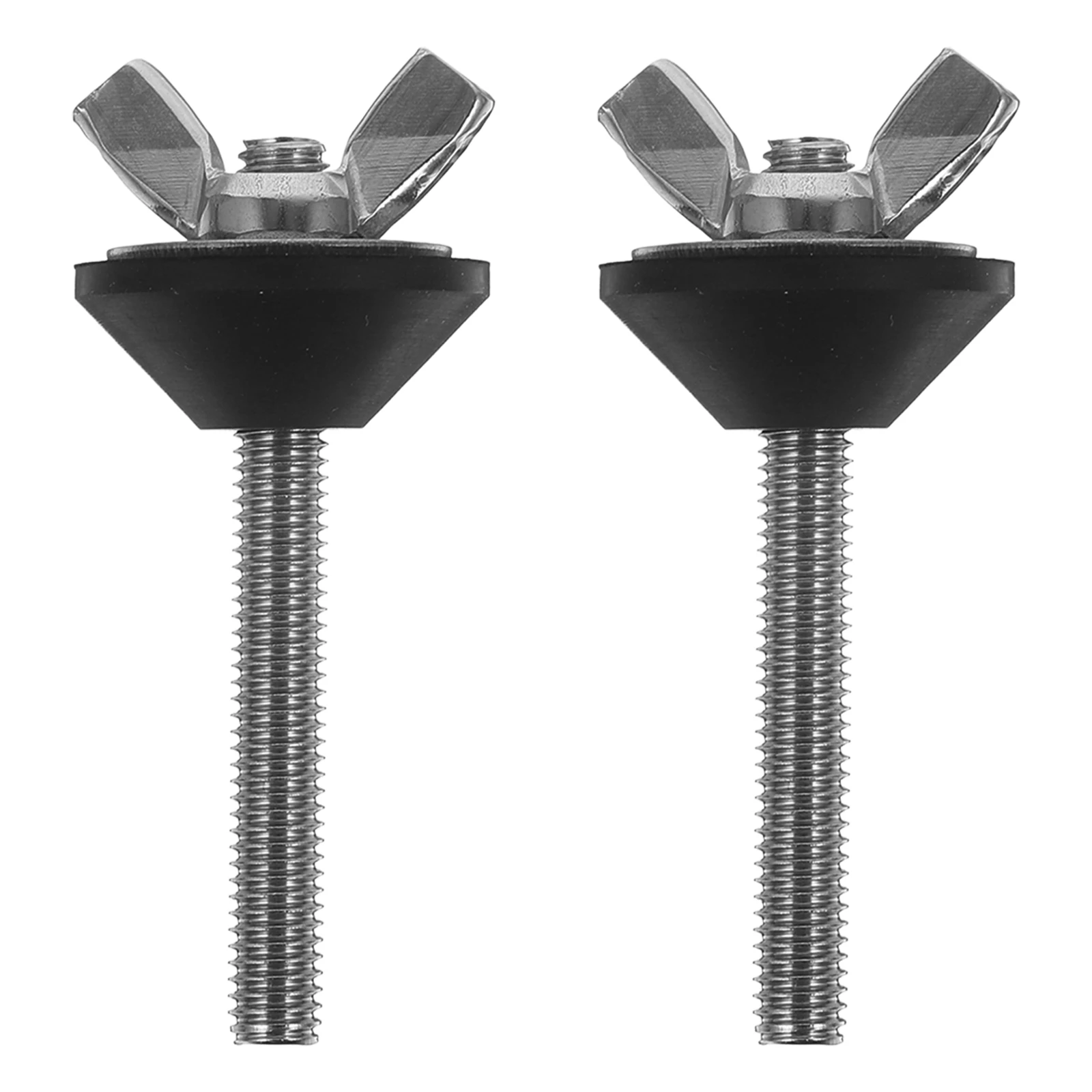 

2pcs Toilet Fixing Screws Stainless Steel Basin Hinge Bolt Durable Long Service Life Easy Installation Universal Toilet Tank