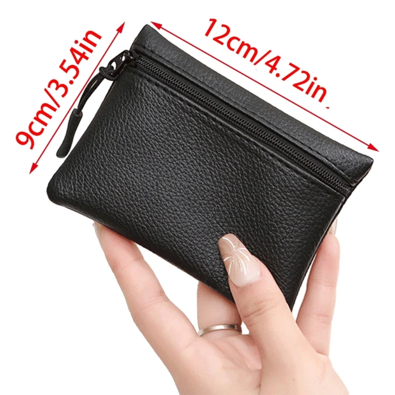 Fashionable Zipper Coin Purse Functional Wallet Change Pocket Storage Bag for Coins and Cards