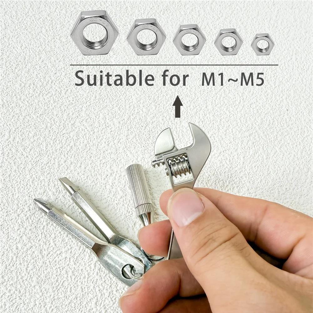 4 قطع أداة جيب صغيرة - فتاحة رسائل، مفك براغي صغير، ومفتاح سلسلة مفاتيح، مناسبة لأدوات إصلاح الدراجات والدراجات النارية #4