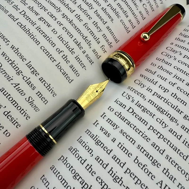 Montefiore Large Metal Fountain Pen Non Carbon Pilot 30 Same Size Pen With Ink Convertor No.35 Nib Writing Stationery Gift Pen