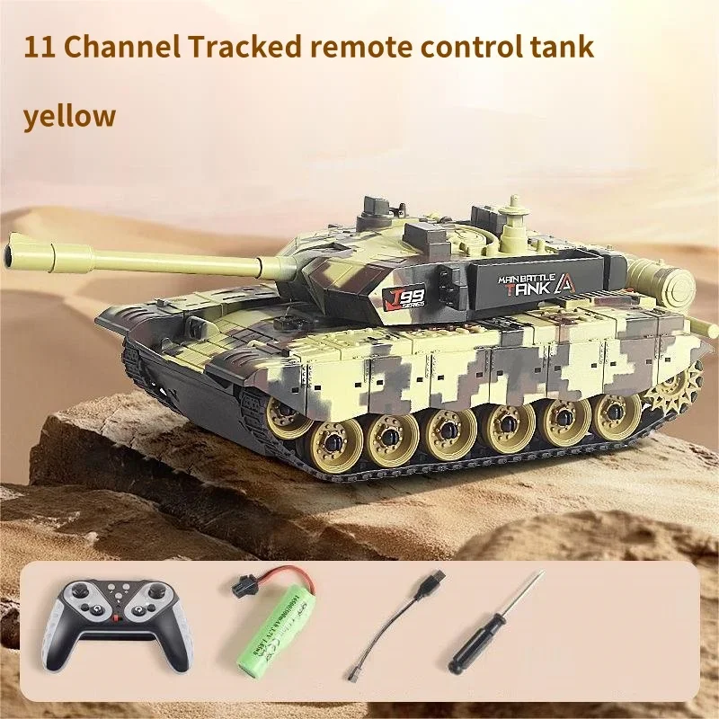 2.4G Rc 탱크 원격 제어 탱크 전기 모델 자동차 장갑차 모델 조명 소리 멀티 플레이어 소년 생일 선물