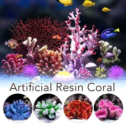 Aquarium Coral Ornaments DIY Fish for Tank Decoration Artificial Reef Colorful Resin Ornament Simulation Fish Tank Decor Craft