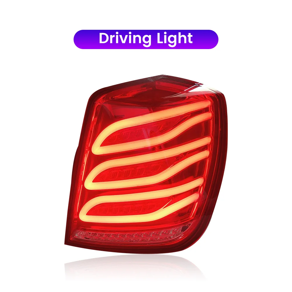 Pair of Car Tail Light Assembly For Buick Lacetti 2004-2005 LED DRL Running Light Brake Flowing Water Flicker Tail Lamps - Image 5