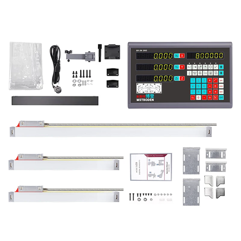 Two and Three Axis Lathe Milling Machine Lcd cnc DRO Linear Scale Digital Display Electronic Gate Optical Size Digital Display