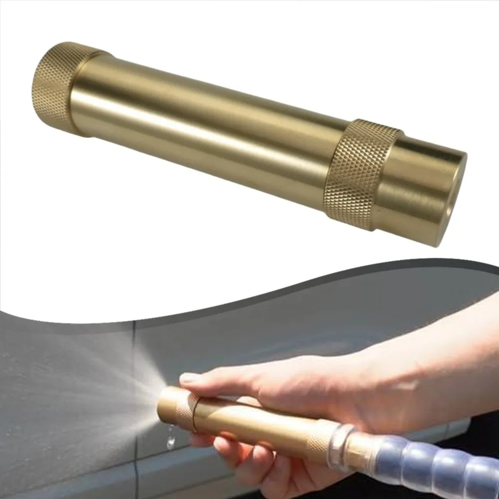 Adjustable Spray Brass Hose Nozzle For Patio For Garden Watering Brass Versatile Watering Nozzle Garden Accessories