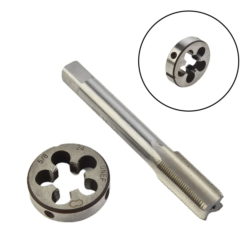 Kit Thread Tap Bearing Metal Spare Repair Right Hand Set Muzzle CNC Adjustable Screw HSS 5/8\\\"-24 UNEF Portable