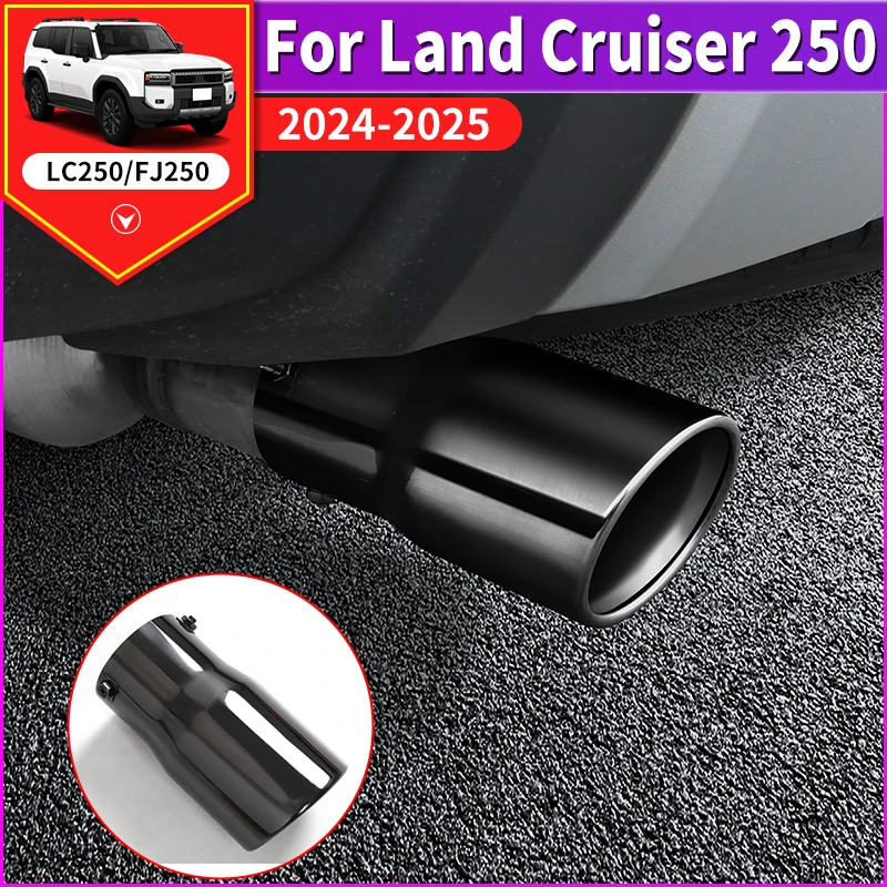 For Toyota Land Cruiser 250 Prado Lc250 2024 2025 1958 First Edition FJ250 Stainless Steel Tailpipe Exhaust Accessories Upgraded