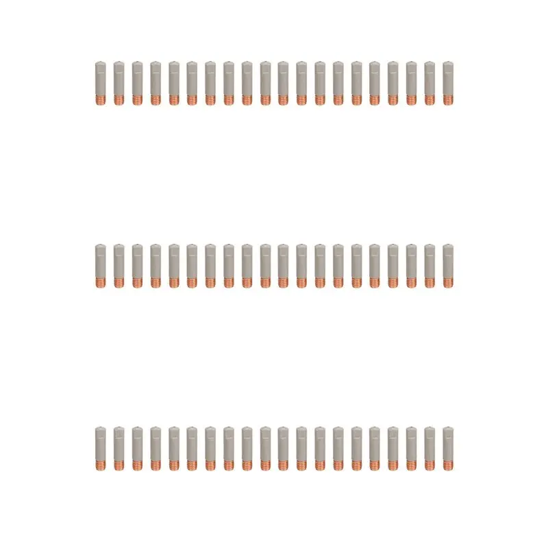 

A02F-60 шт. Сопла для сварки MB15AK с защитным покрытием, газовые сопла M6, 0.8 мм, запчасти для MIG-сварки