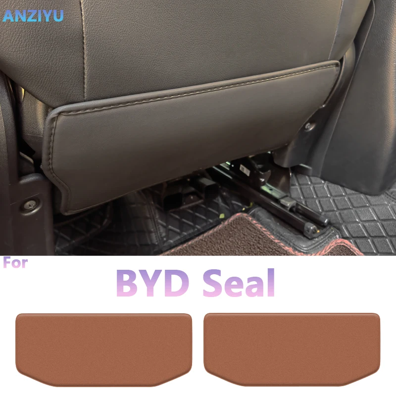 

Коврик для защиты от ударов автомобильного сиденья для BYD Seal Atto 4 EV 2022 2023 2024, защитная накладка на спинку автомобильного сиденья из микрофибры, кожаный защитный чехол