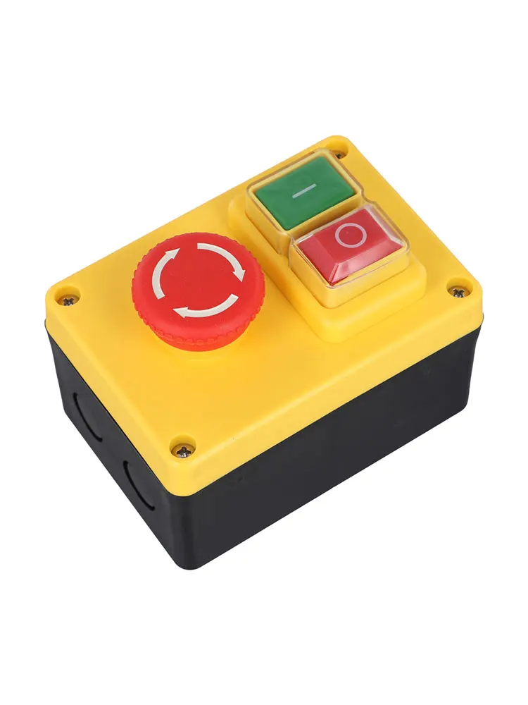 Workshop Power Tools Switch Electromagnetic Pushbutton Switch For Workshop Plastic And Metal Material Power Loss Disconnect