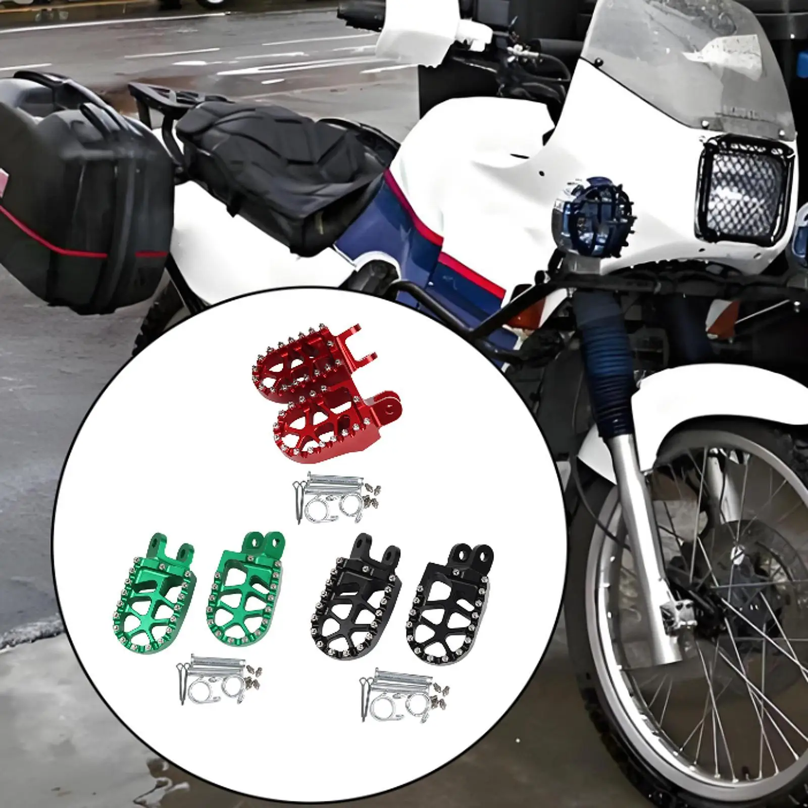 

Motorcycle Footpegs for 600 XL600V Practical Easy to Install Modification