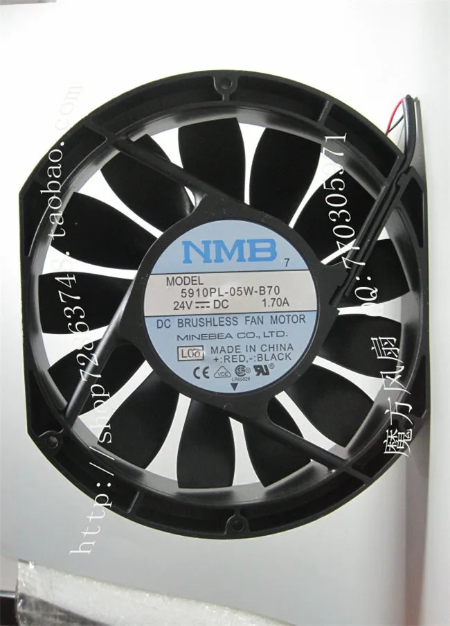 NMB 17025 24V 1.7A 5910PL-05W-B70 drive large air volume fan