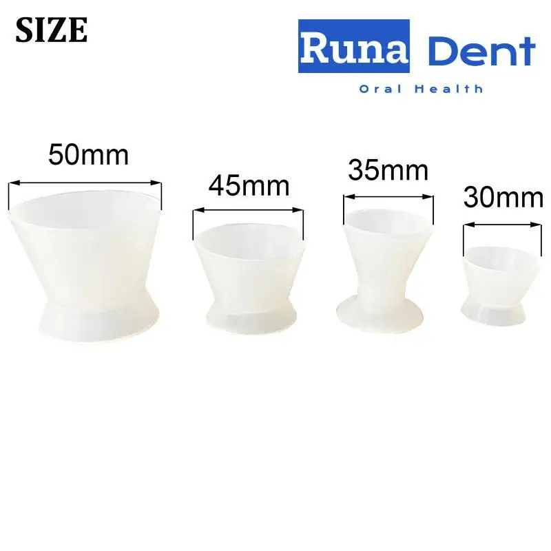 4Pcs Dental Silicone Mixing Bowl Use Dappen Dishes Teeth Whitening Laboratory Tools Odontologia Dentistry