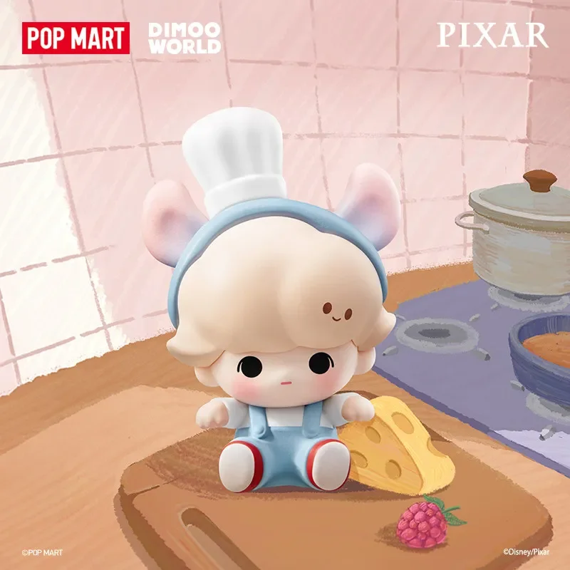 POP MART POP BEAN DIMOO WORLD PIXAR Series Mini Boneco Caixa Surpresa Brinquedo Colecionável Figura de Anime Enfeite de Mesa