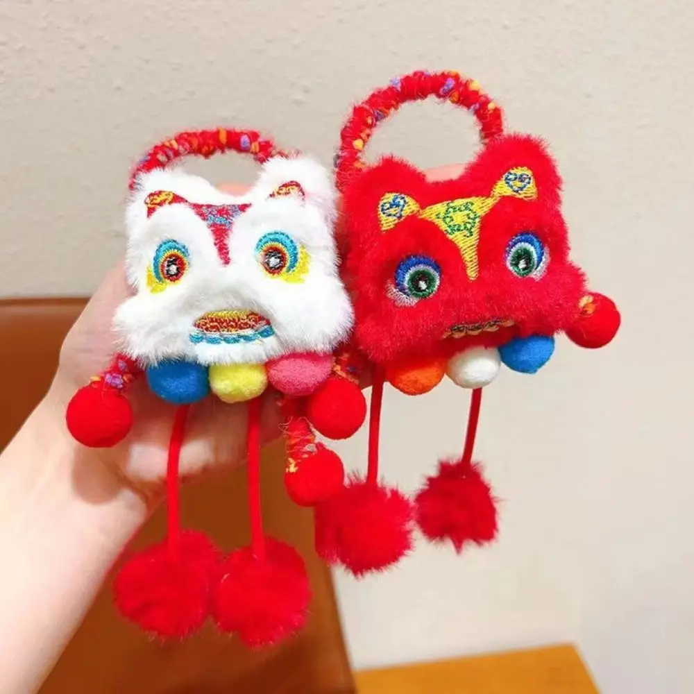 Borla de Año Nuevo, cuerda para el cabello, soporte para cola de caballo, Anillo para el cabello, tocado de despertar de León, accesorios para el cabello, banda elástica para el cabello