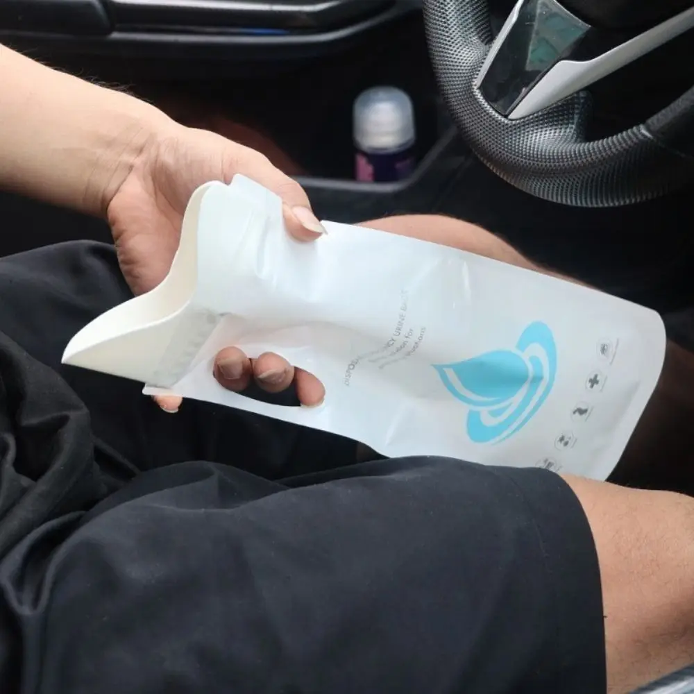 1/4Pcs 700ML Durable Disposable Car Urinary Bag Large Capacity Leak-proof Vomit Bags Emergency Mobile Toilets Urinal Unisex