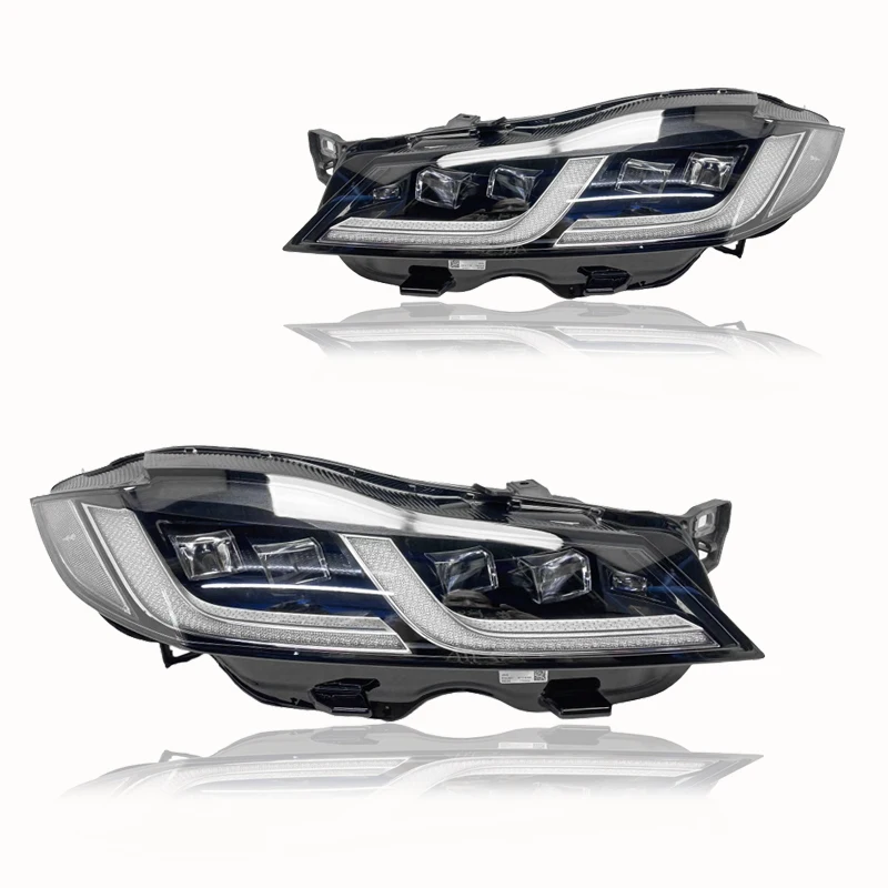 Suitable for 21-25 Jaguar XF XFL F-PACE 4 Eyes LED Matrix Headlights High Configuration Headlamp Replacement and Upgrading