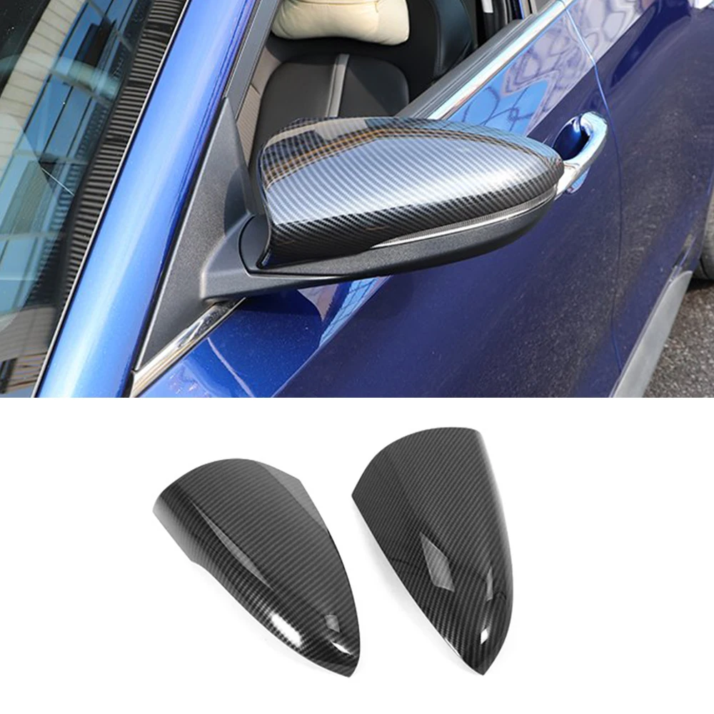 

ABS Carbon fiber For Hyundai i20 I20 N 2020 2021 2022 Car side rear view mirror Cover Trim Sticker Auto Accessories Styling 2PCS