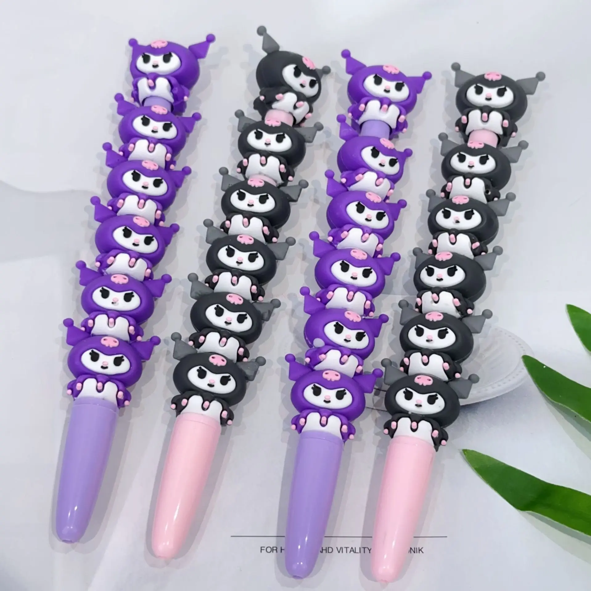 Imagem -05 - Sanrio Kuromi Cartoon Top Spinning Pen Neutro Bonito Estilo de Imprensa Assinatura Caneta Caneta de Água Atacado de Conjuntos de Papelaria