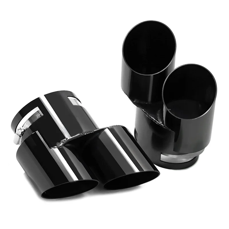 1 Pair Quad Exhaust Tip For BMW X5 G05 X6 G06 X7 G07 Exhaust System Tailpipes Muffler Stainless Steel No Welding Tips