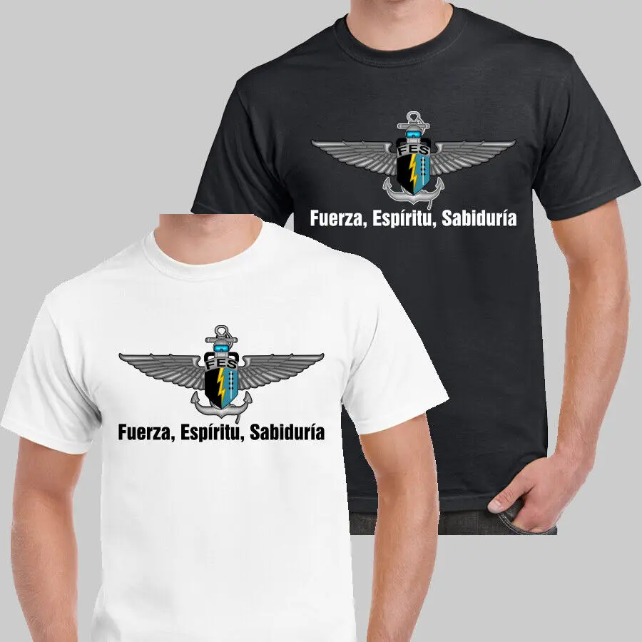 Fuerzas Especiales FES Special Operations Forces Mexican navies T-shirt Short Sleeve Casual Cotton O-Neck Shirts