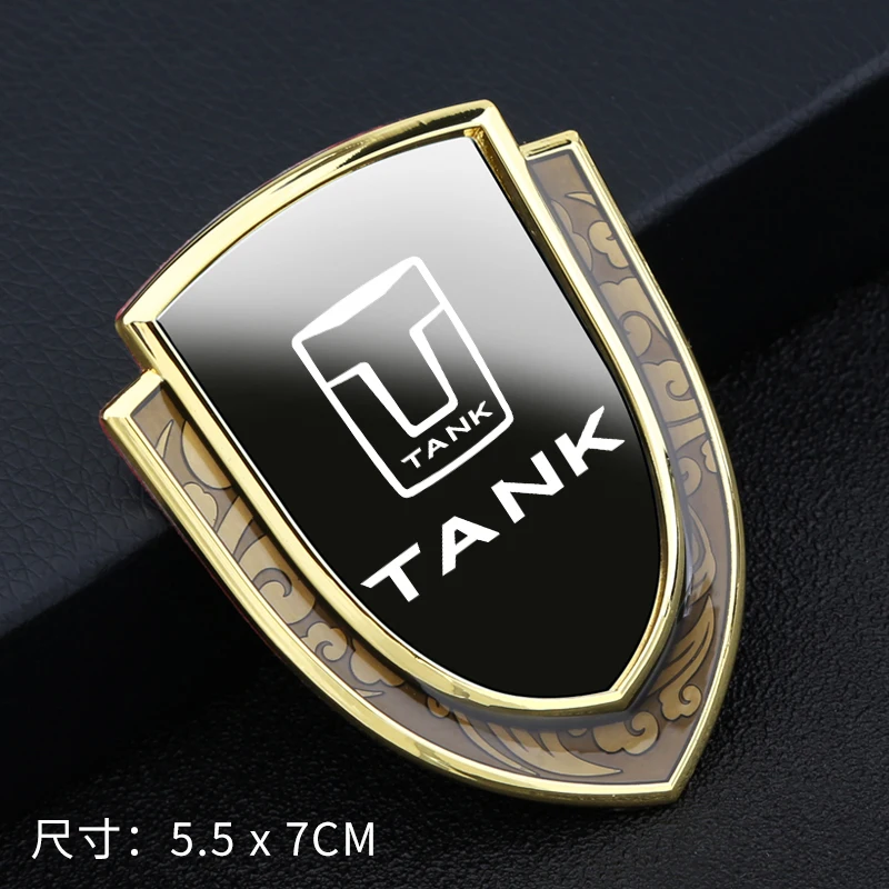 

3D Metal Car Emblems logo sticker for TANK 300 500 exterior decoration modification Car logo
