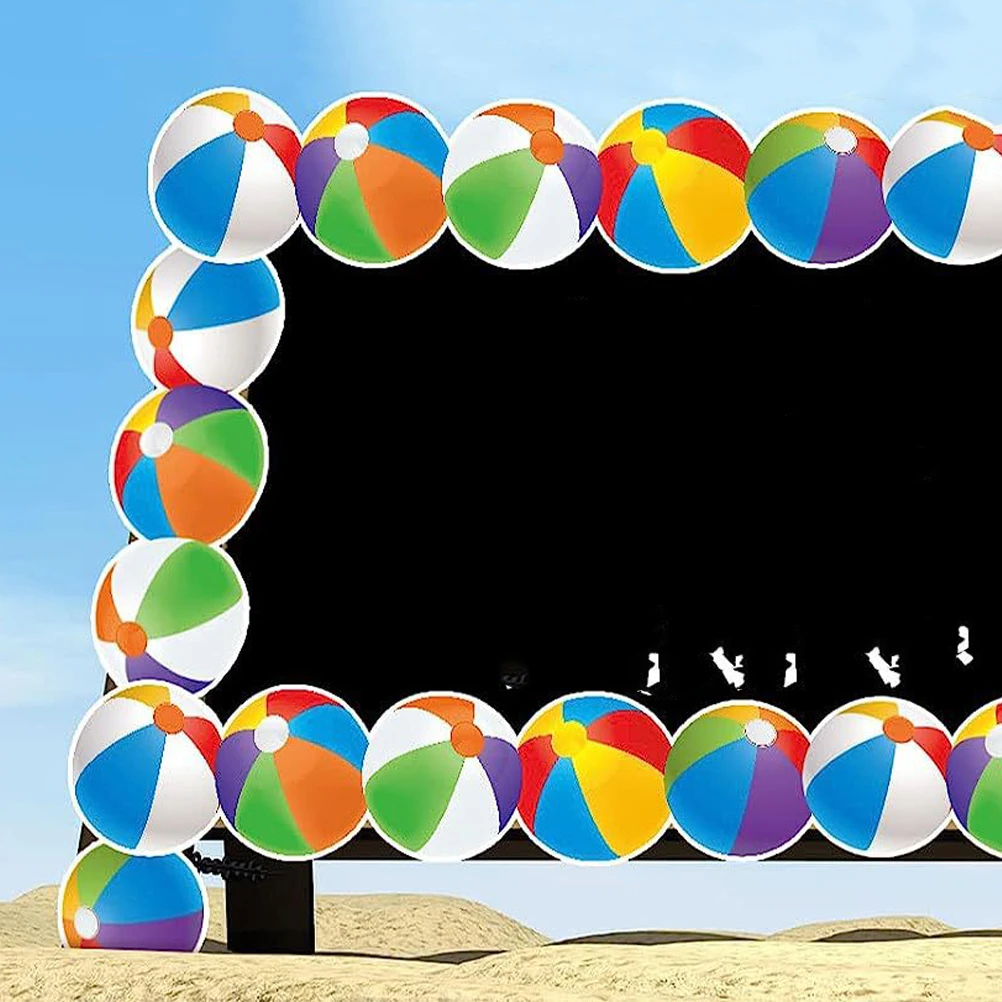 

Beach Ball Border Sticker Pattern Trim Bulletin Board Blackboard Paper Adorable