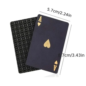 Ein Deck mit Plastikkarten für Unterhaltung, Poker -Gruppenanzug, kreatives Magic -Brettspiel, Schwarz und Gold, Sammelspielzeug, Geschenk 6 Hauptverkaufsabdeckung Rey Mago - №6