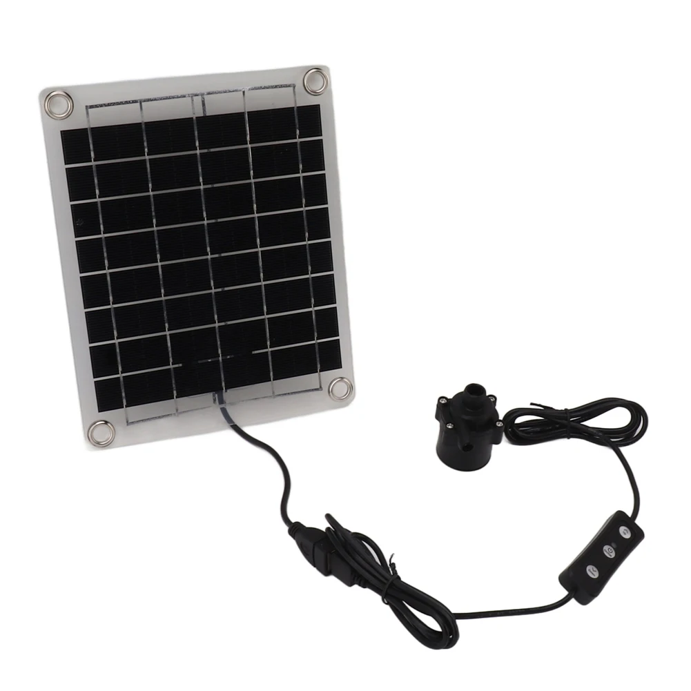 12V 10W Solar Water Pump Garden Decoration Mini Water Pump Watering System Solar Panel Pump with Adjustment Switch Kits for Pond
