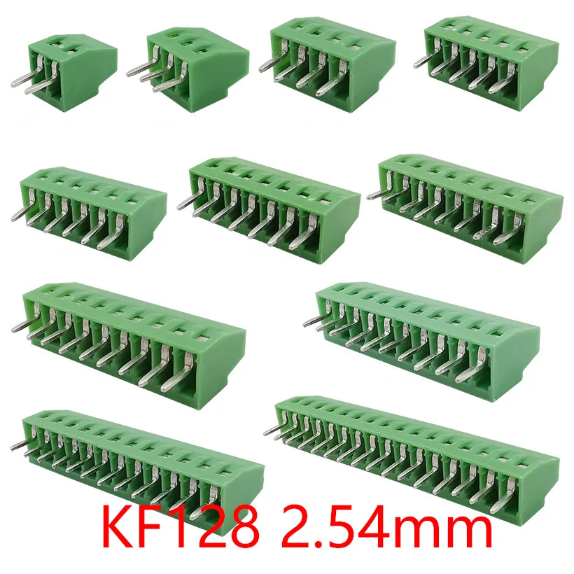 5/10Pcs KF128 2.54mm PCB Screw Terminal Block Connector KF-128 2P 3P 4P 5P 6P 7P 8P 9P 10P 12P 16Pin Wire Terminals Mini 150V 6A