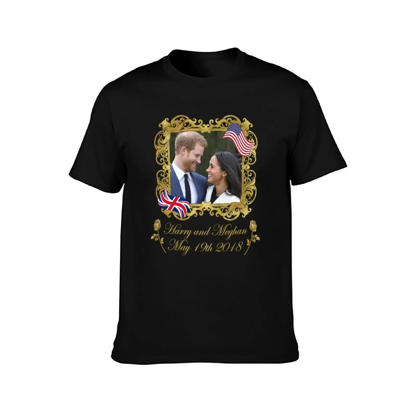 Prince Harry and Meghan Markle T-Shirt Lightweight Running T-Shirt