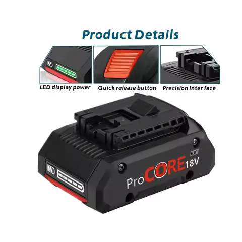 18 volt lithium-ion battery suitable for Bosch power tool replacement battery BAT609 BAT61821700 power battery pack